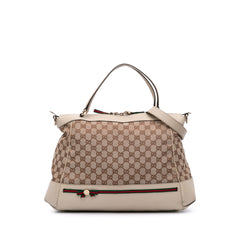 GG Canvas Web Mayfair Satchel