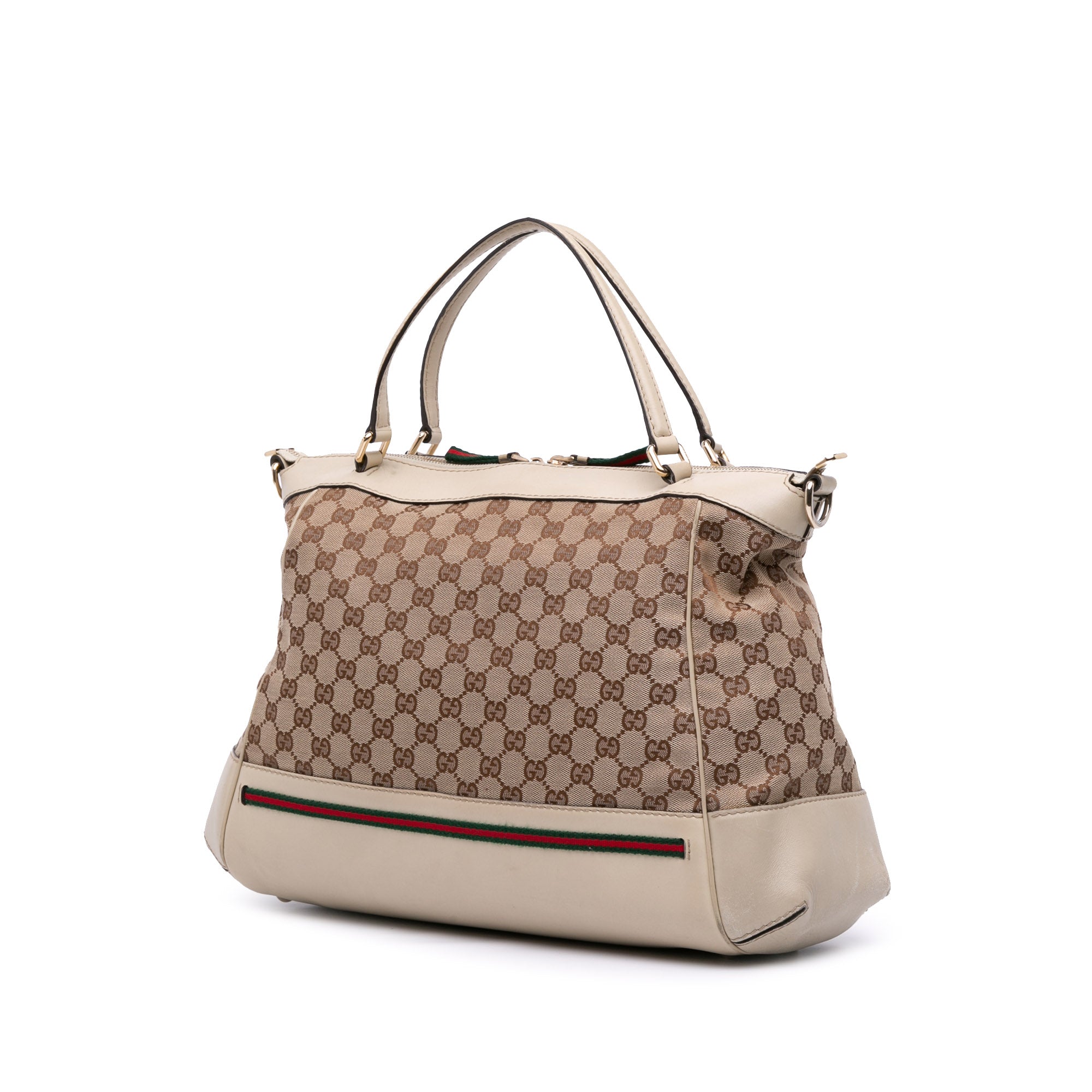 GG Canvas Web Mayfair Satchel
