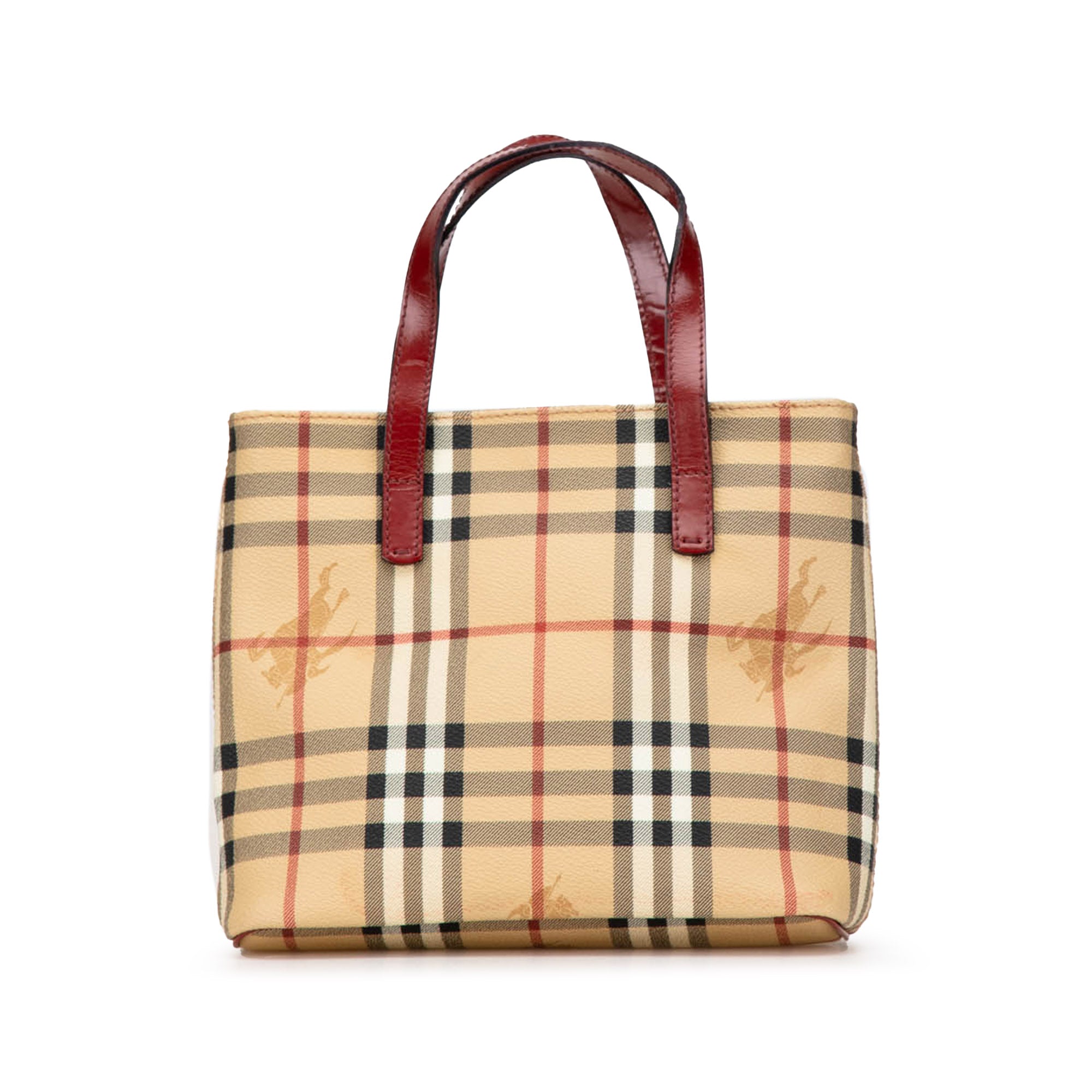 Haymarket Check Coated Canvas Handbag