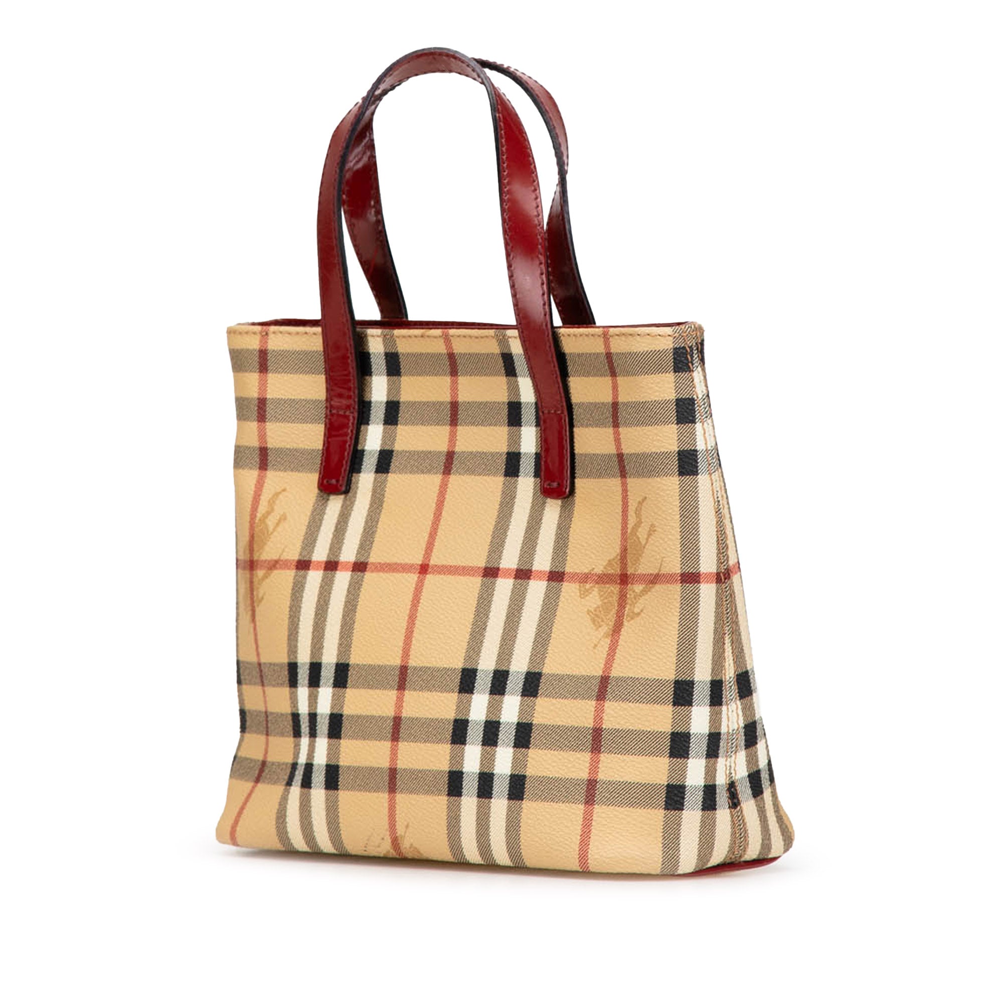 Haymarket Check Coated Canvas Handbag