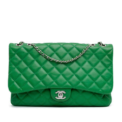 Quilted Lambskin Double Compartment Chain Flap