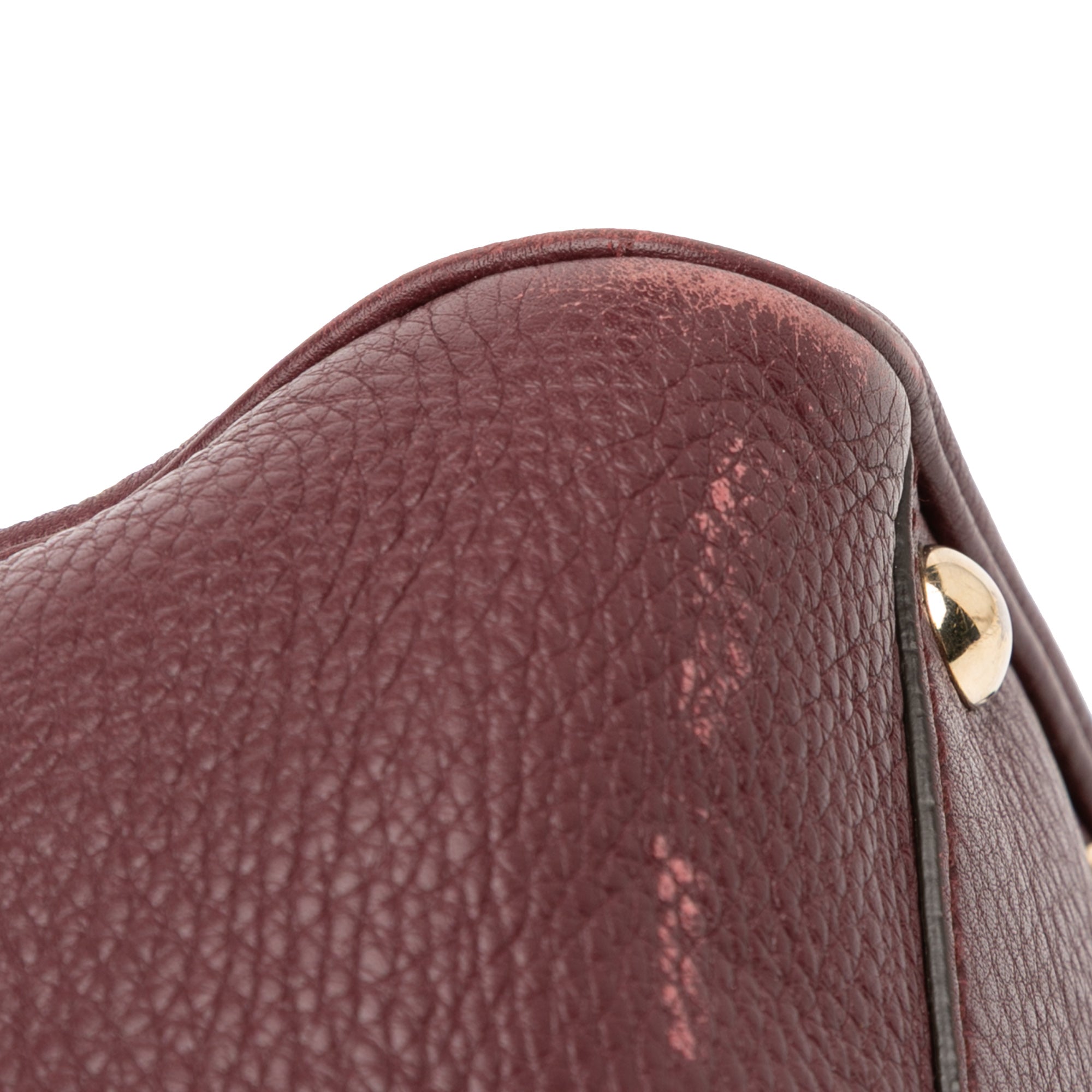 Small Calfskin Bamboo Shopper Satchel