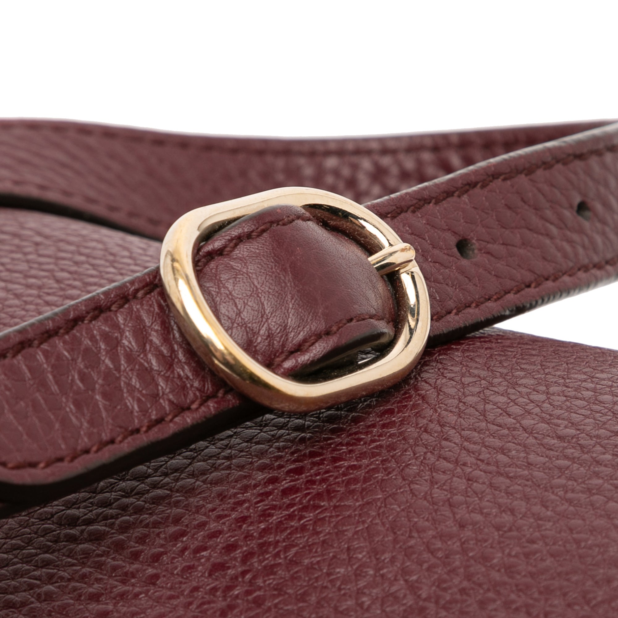 Small Calfskin Bamboo Shopper Satchel