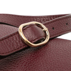 Small Calfskin Bamboo Shopper Satchel
