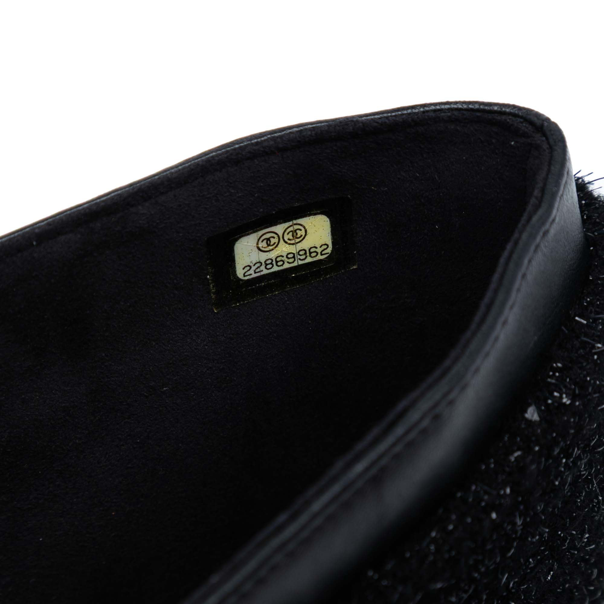 CC Tweed Chain Around Tablet Holder Crossbody