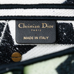 Embroidered Canvas Stars Saddle Bag