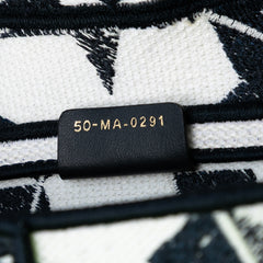 Embroidered Canvas Stars Saddle Bag