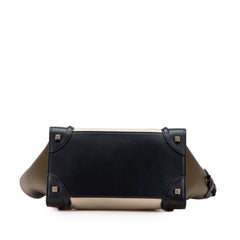 Mini Tricolor Calfskin Luggage Tote