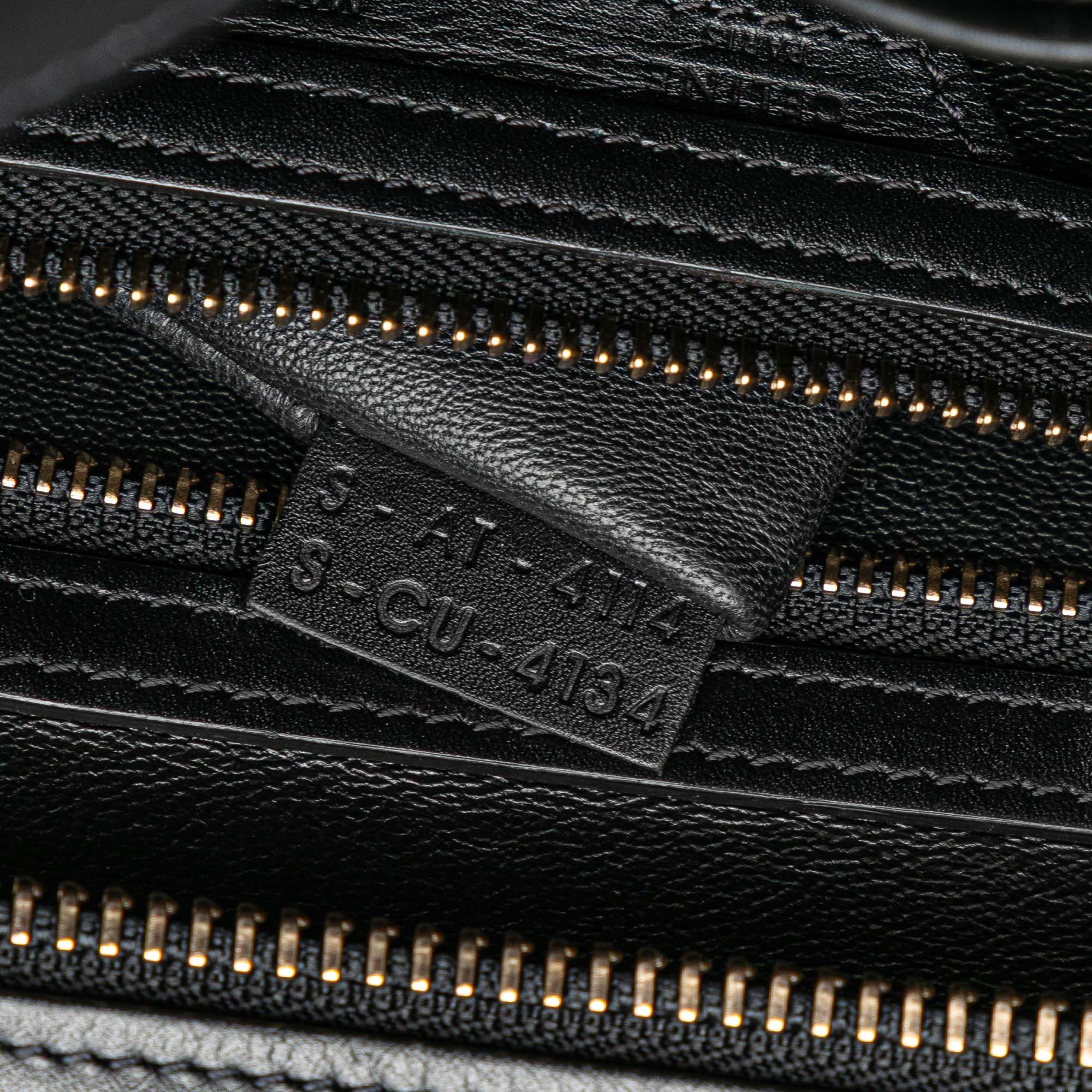 Mini Tricolor Calfskin Luggage Tote