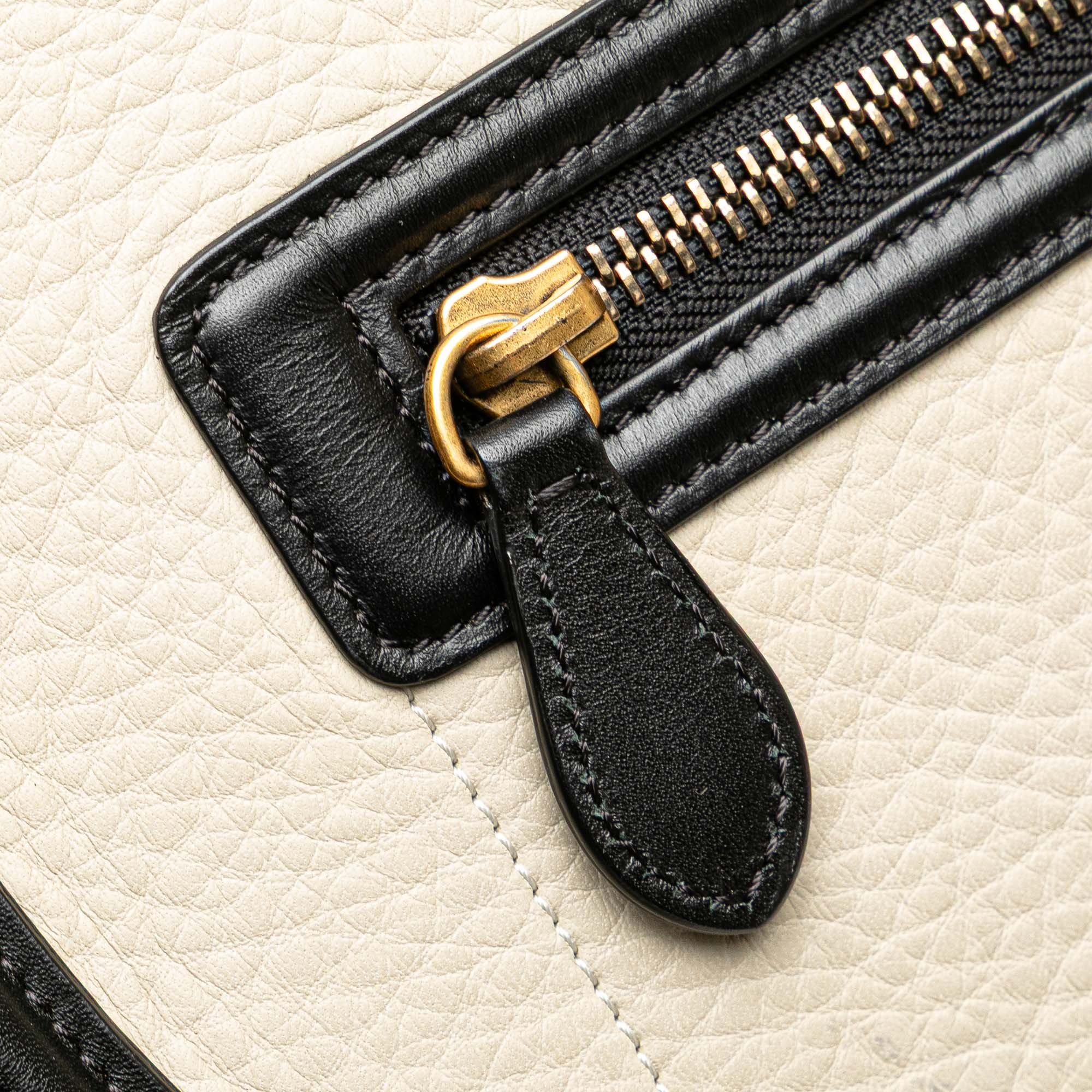 Mini Tricolor Calfskin Luggage Tote