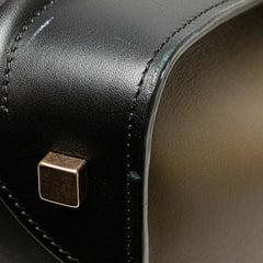 Mini Tricolor Calfskin Luggage Tote