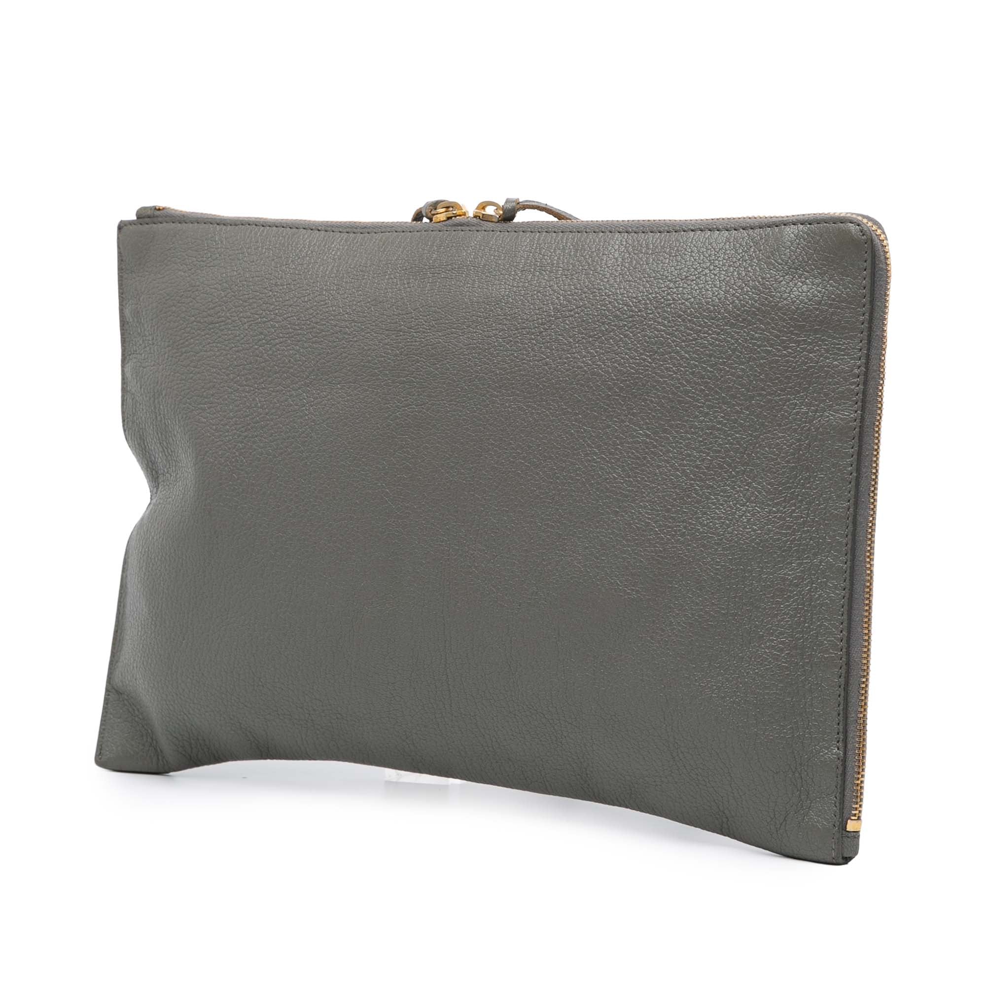 Lambskin Motocross Metallic Edge Flat Clutch