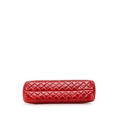 Large Glazed Calfskin Mademoiselle Bowling Bag