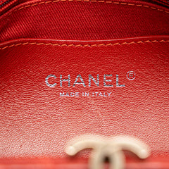 Large Glazed Calfskin Mademoiselle Bowling Bag