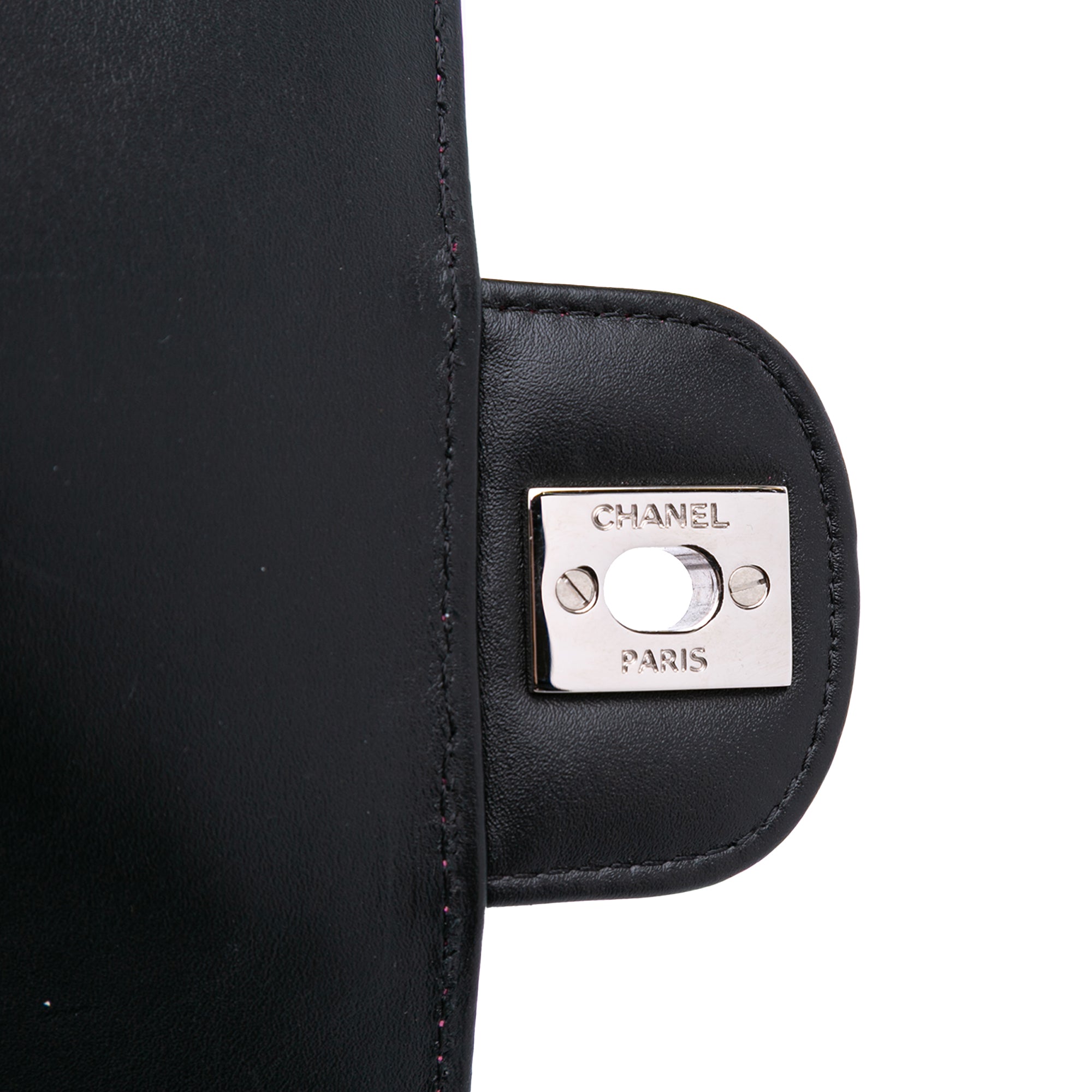 Mini Rectangular Classic Bicolor Patent Single Flap