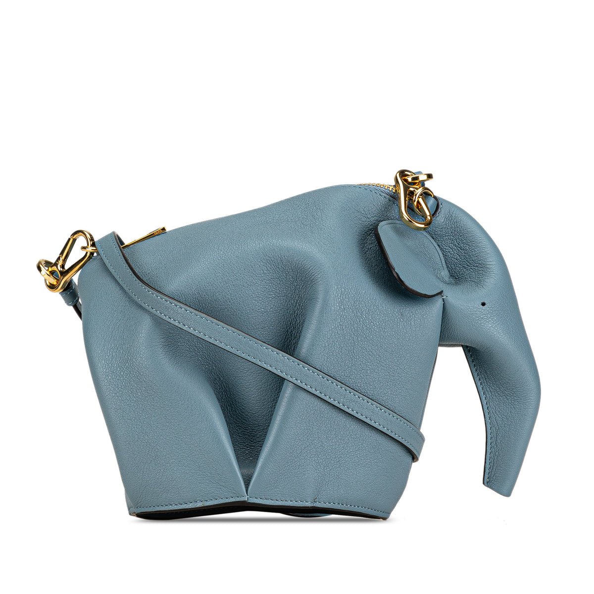 Mini Leather Elephant Crossbody