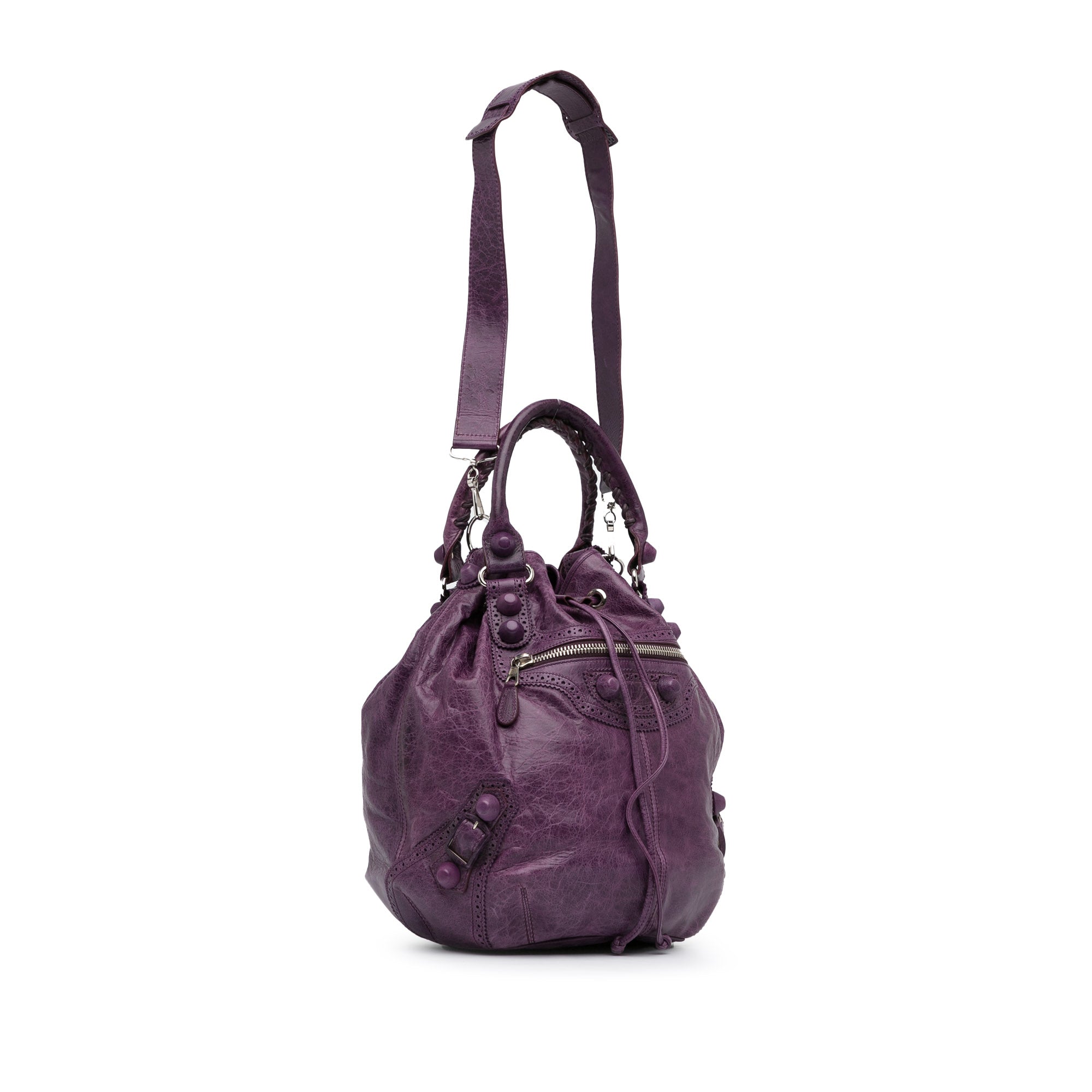 Motocross Brogues Pompon Bucket Bag_1