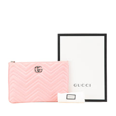 GG Marmont Matelasse Leather Clutch