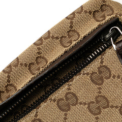 GG Canvas Double Pocket Belt Bag