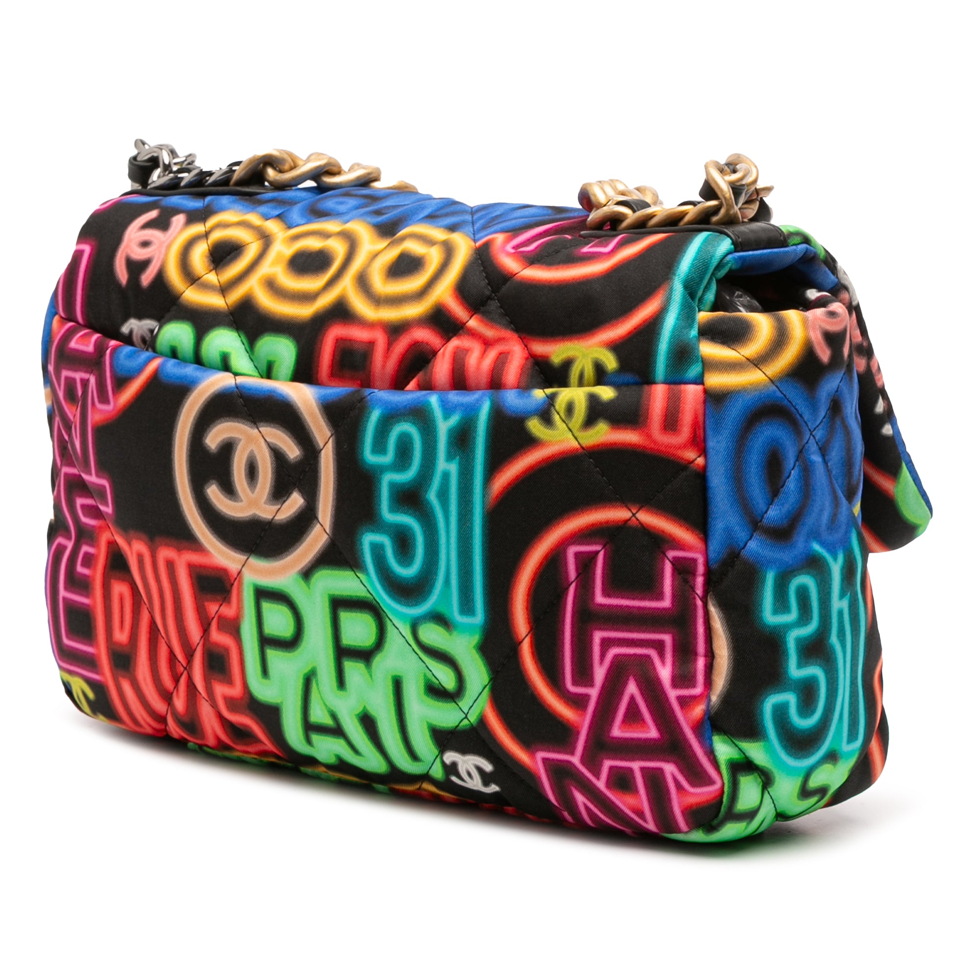 Medium Printed Nylon Graffiti 19 Flap