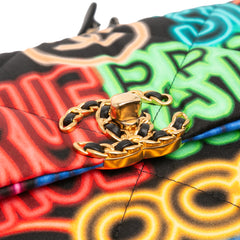 Medium Printed Nylon Graffiti 19 Flap