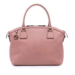 Medium Leather GG Charm Dome Satchel