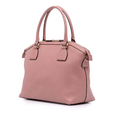 Medium Leather GG Charm Dome Satchel