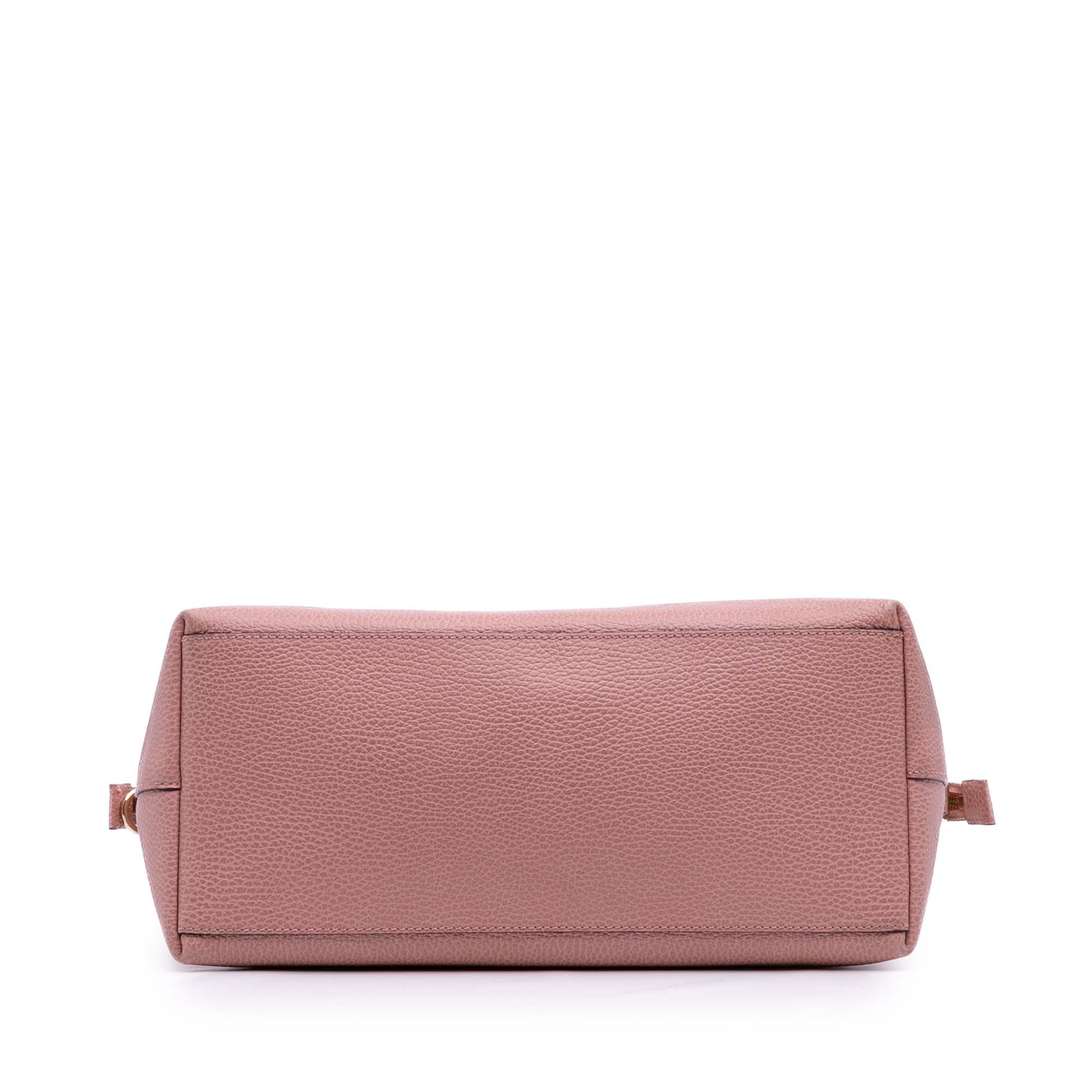 Medium Leather GG Charm Dome Satchel