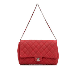 Quilted Caviar New Clutch on Chain_0