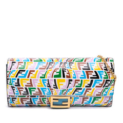 Sarah Coleman Micro FF Embossed Calfskin Fish Eye Vertigo Wallet On Chain