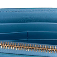 Sarah Coleman Micro FF Embossed Calfskin Fish Eye Vertigo Wallet On Chain