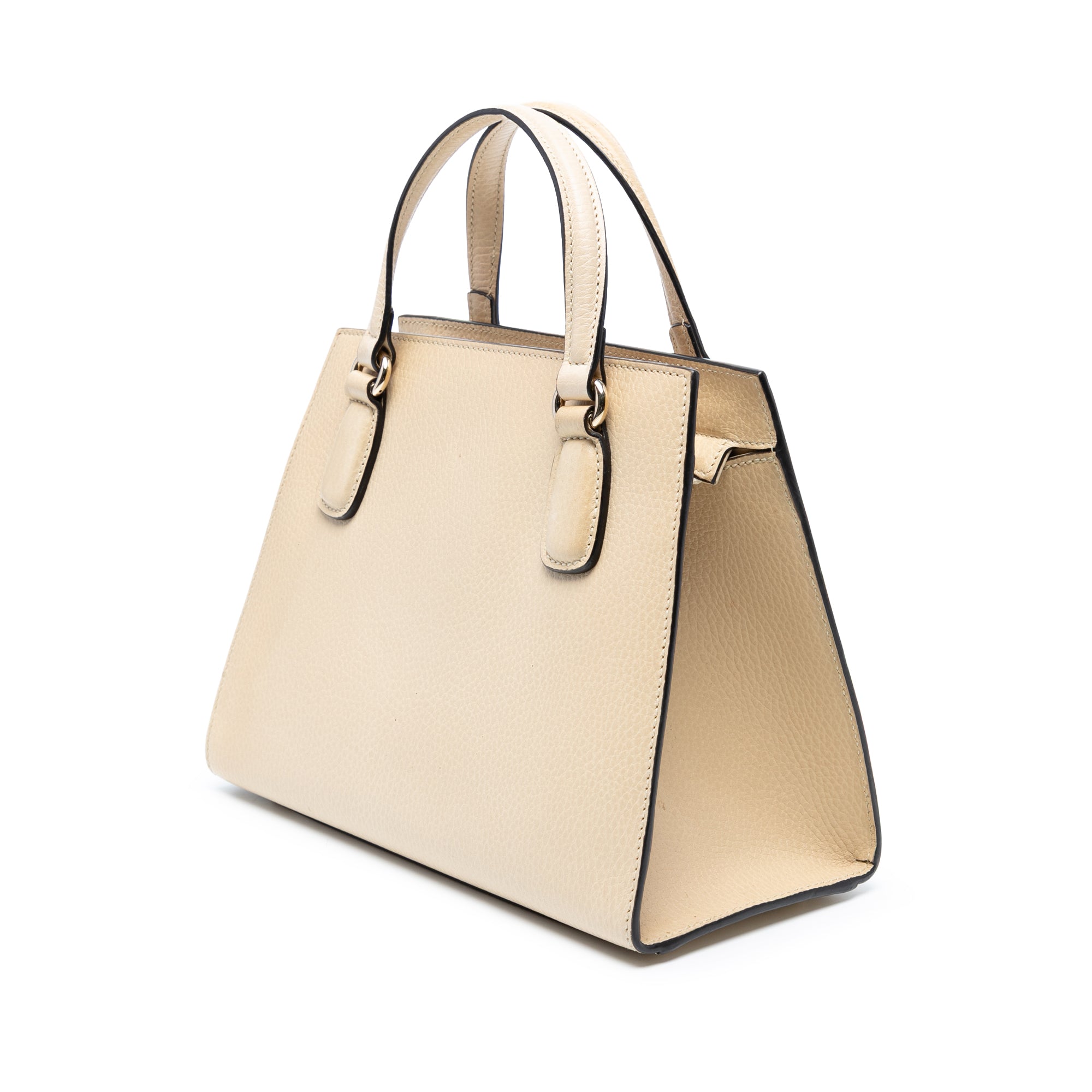 Medium Dollar Calf Soho Top Handle Convertible Tote