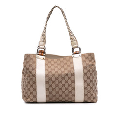 Medium GG Canvas Bamboo Libeccio Tote