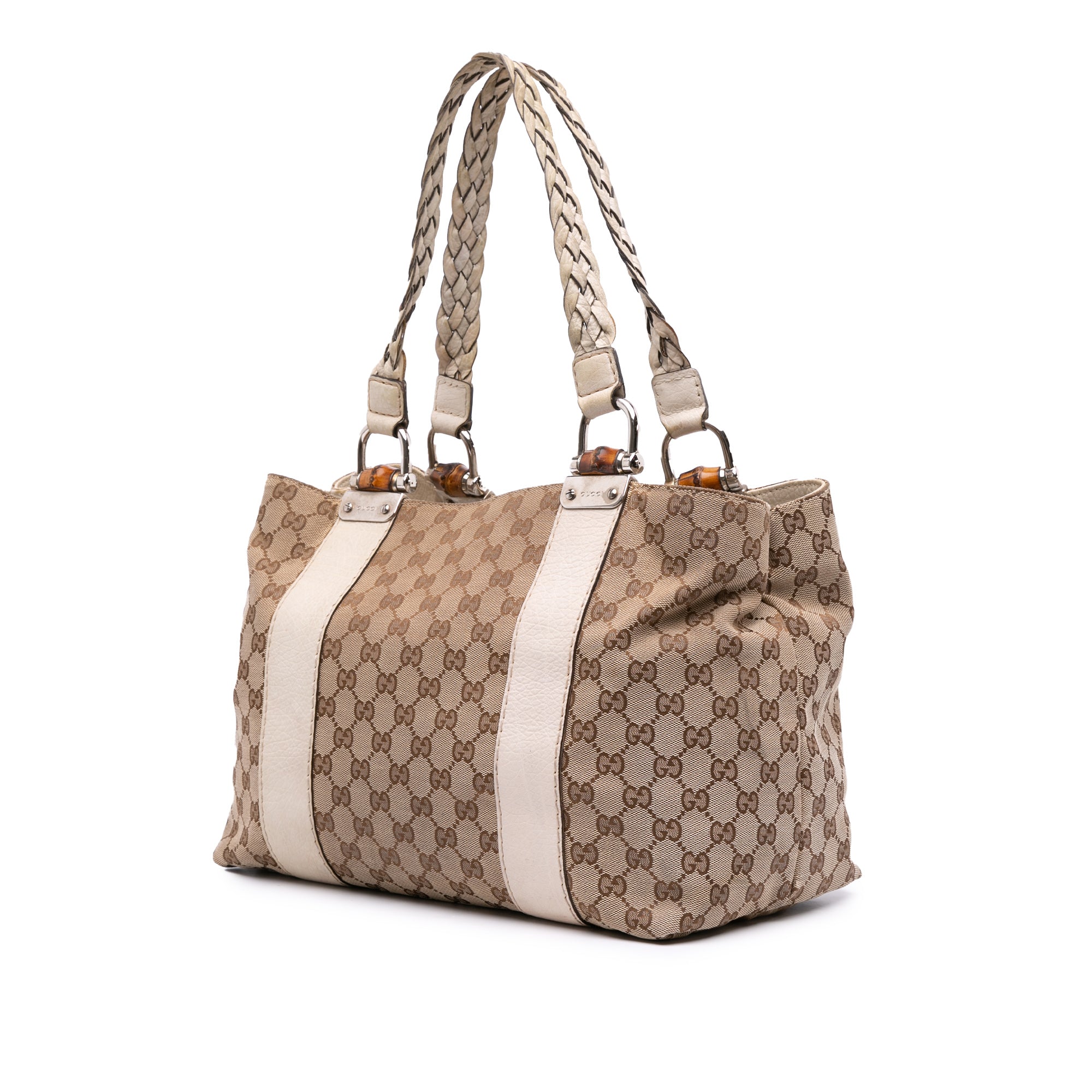 Medium GG Canvas Bamboo Libeccio Tote