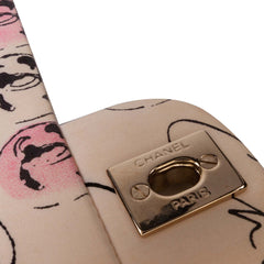 Small Quilted Nylon Printed Rue Cambon Flap