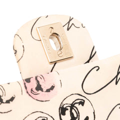 Small Quilted Nylon Printed Rue Cambon Flap