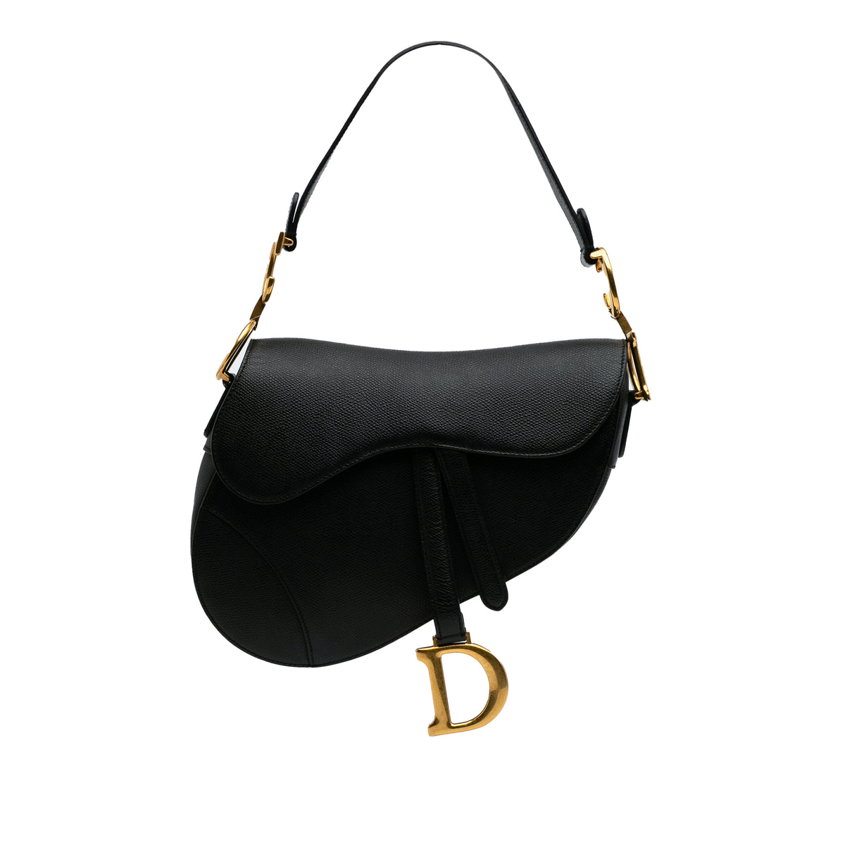 Grained Calfskin Saddle Bag