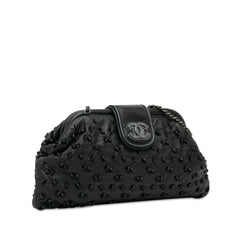 CC Lambskin Chic Knot Chain Clutch_1