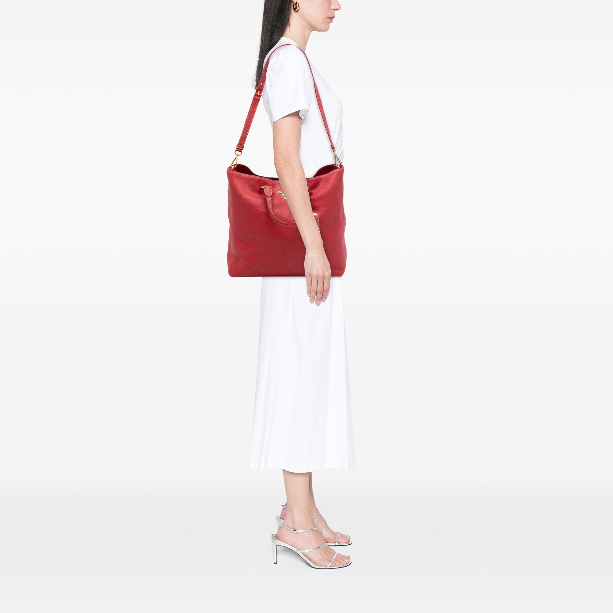 Vitello Daino Open Convertible Tote
