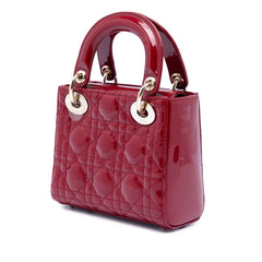 Mini Patent Cannage Lady Dior