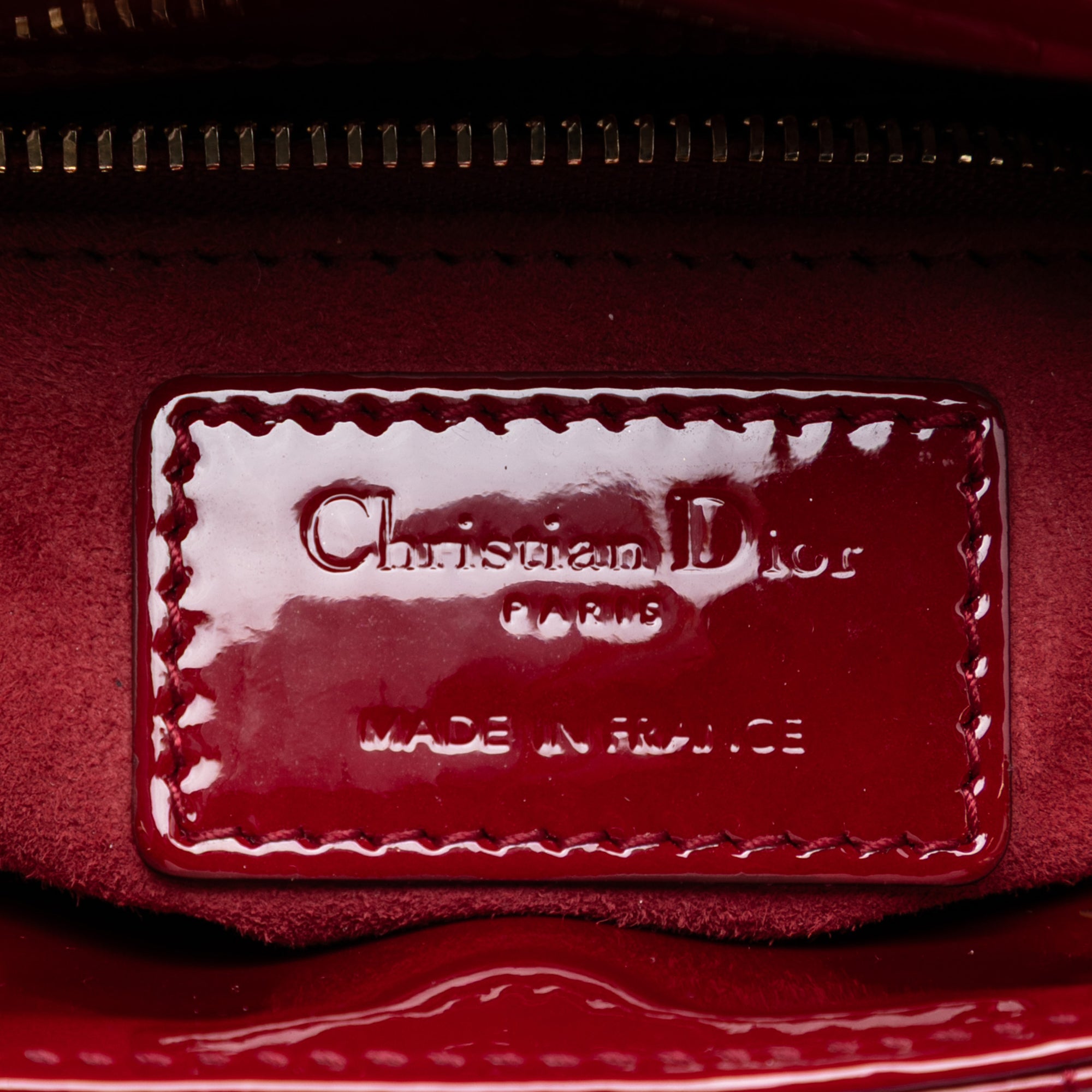 Mini Patent Cannage Lady Dior