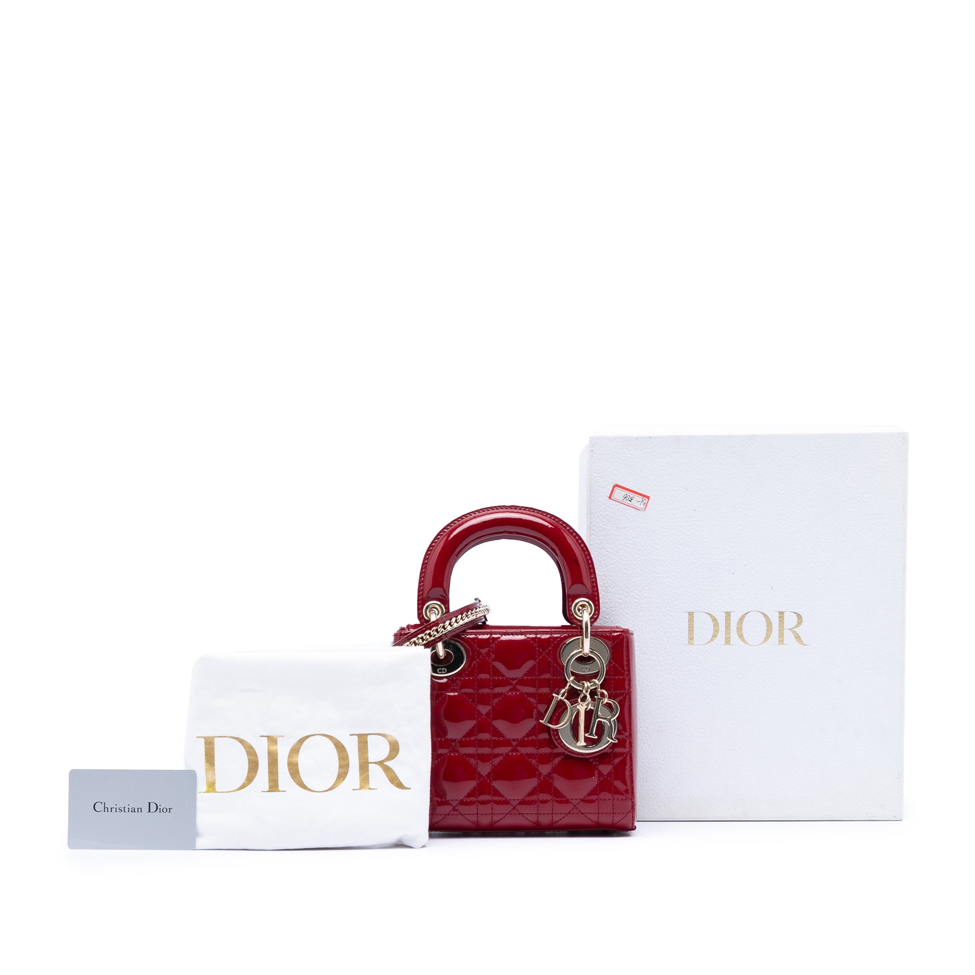 Mini Patent Cannage Lady Dior