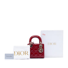 Mini Patent Cannage Lady Dior