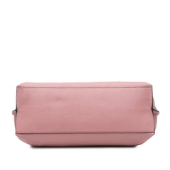 Medium Leather Bamboo Daily Satchel