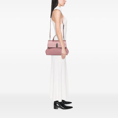 Medium Leather Bamboo Daily Satchel