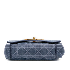 Small Denim Cannage Caro Bag