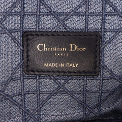 Small Denim Cannage Caro Bag