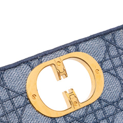 Small Denim Cannage Caro Bag