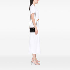 Large Glazed Goatskin Box With Chain