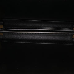 Large Glazed Goatskin Box With Chain